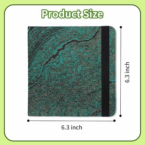Mlife Square Watercolor Sketchbook,100% Cotton,300gsm/140lb,Acid-Free,Watercolor Journal for Artists Adults Students,6.5 * 6.5 Inch(Green Wave)