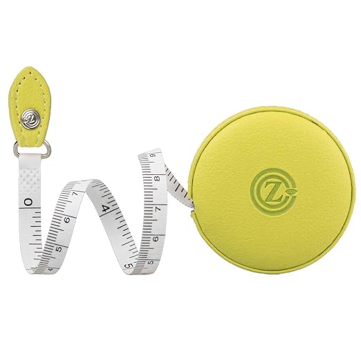 Sewing Tape Measure, Medical Body Cloth Tailor Craft Dieting Measuring Tape, 79 Inch/2 M Dual Sided Retractable Ruler with Push Button Round(1 Pack, Green)