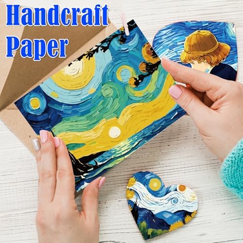 48 Sheets Celestial Scrapbook Paper,Starry Night Pattern Decorative Scrapbook Paper for Journals DIY Cards and Photo Albums,Aesthetic Craft Supplies