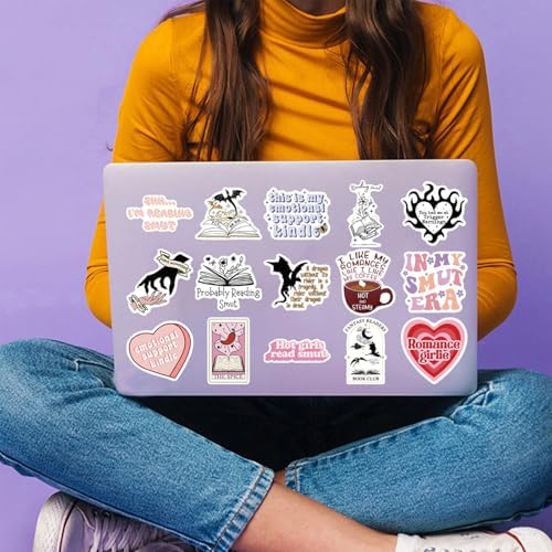 104 PCS Romance Book Stickers for Kindle- Bookish Fantasy Dragon Aesthetic Stickers for Kindle Case, Water Bottle, Scrapbook, Journal - Cute Book Lover Gifts for Adults Teens