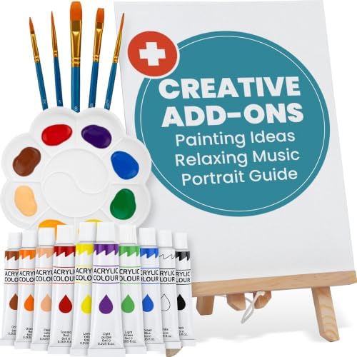 Painting Kit for Beginners, Kids, Teens, Adults - Acrylic Paint Set