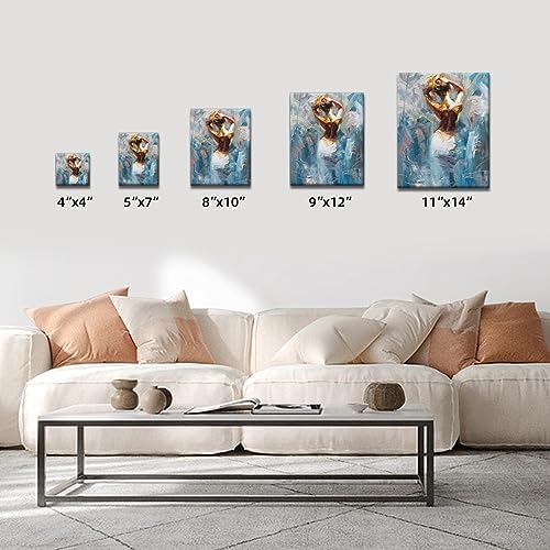 12x12 Stretched Black Canvases for Painting