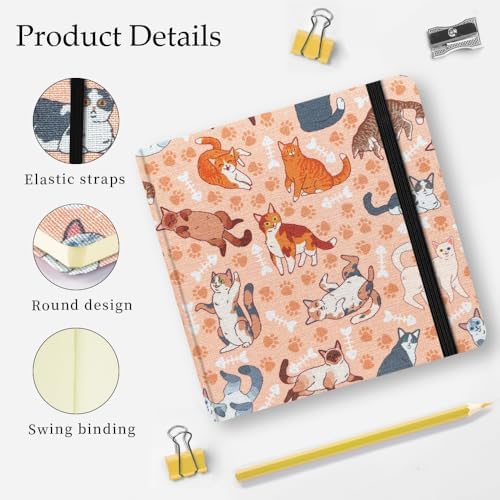 5x5 Sketchbook,Pocket Hardcover Notebooks,Sketch Books for Drawing Writing