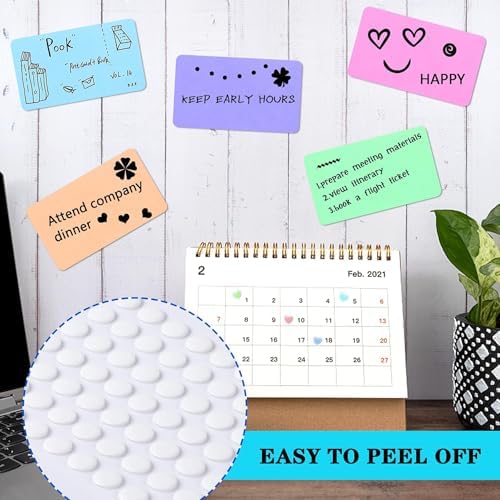JANYUN 280 Pcs Small Sticky Dots Stickers Round Putty Clear Sticky Tack