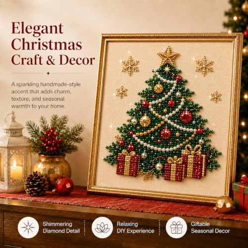 Christmas Diamond Art Kits for Adults,Pearl Art Kits for Adults(8in 1 Pcs)