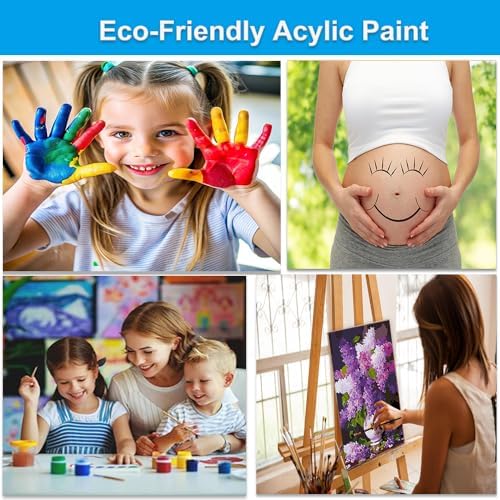 Artunion Blue Lilac in a Vase Paint by Numbers Kit for Adults,Purple Flower Paint by Number Kits, DIY Acrylic Painting Paint by Number Kits on Canvas Arts Craft for Home Wall Decor 16x20 Inch