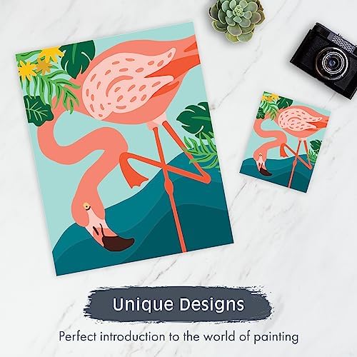Pink Picasso Paint by Number Kit, All Ages, 8x10, Stand Out in the Crowd | Mid Century Modern Collection, Acrylic Paints and Brushes included, Pre-printed high quality canvas, DIY art kit, Gift-ready