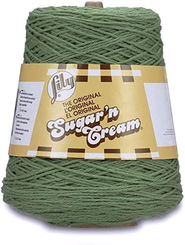 Lily Sugar'n Cream Cone Cotton Yarn for Dishcloths, Sage