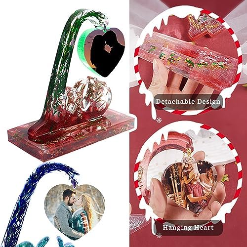 Large Picture Frame Resin Molds, Love Letter Heart Silicone Molds for Epoxy Resin, Unique Heart and Stand Epoxy Casting Mold for DIY Photo Frame Art Craft Table Home Decor Wedding Gifts