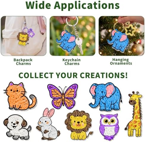 Magic Foam Texture Painting Kit, magic Puffy Set Includes Gift Bags & Cards