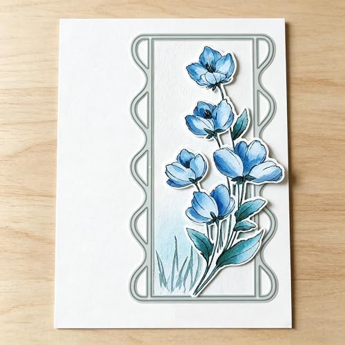 Metal Cutting Die for Scrapbooking - Cut Stencils for DIY Scrapbook Photo Album Decorative Paper Card, Card Making Supplies & Crafting Die Cut (Flower Basket 5.5 x 3.7 in)