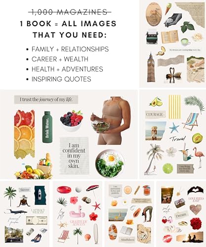 Lamare Vision Board Collage Book - 1000+ Images & Vision Board Supplies