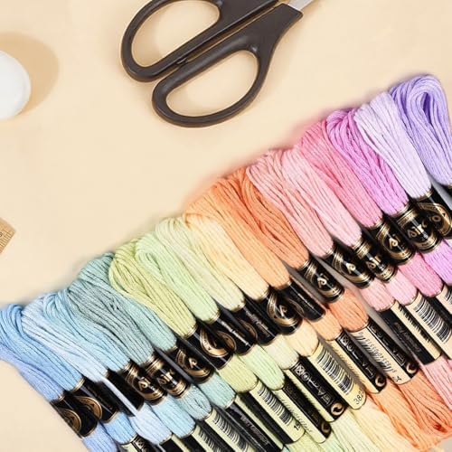 18 Skeins 157.5 Yards Variegated Embroidery Thread for Sewing