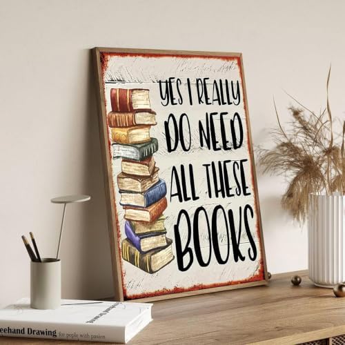 ARPADAMO Book Stack Quote Diamond Art Kit for Adult Diamond Painting12x16in