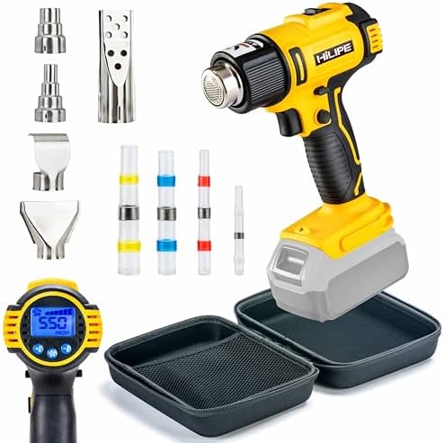Cordless Heat Gun for DeWALT Battery with LCD Display(No Battery)