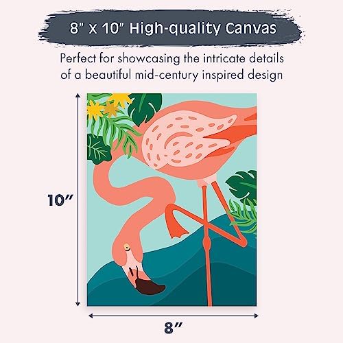 Pink Picasso Paint by Number Kit, All Ages, 8x10, Stand Out in the Crowd | Mid Century Modern Collection, Acrylic Paints and Brushes included, Pre-printed high quality canvas, DIY art kit, Gift-ready