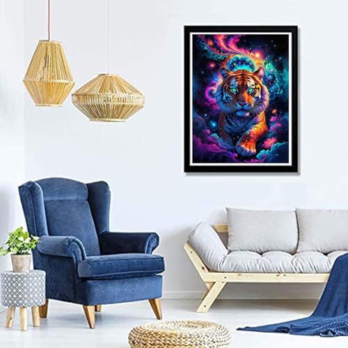 Lophomie Diamond Art Kits for Adults Tiger Diamond Painting Kits 12x16 in