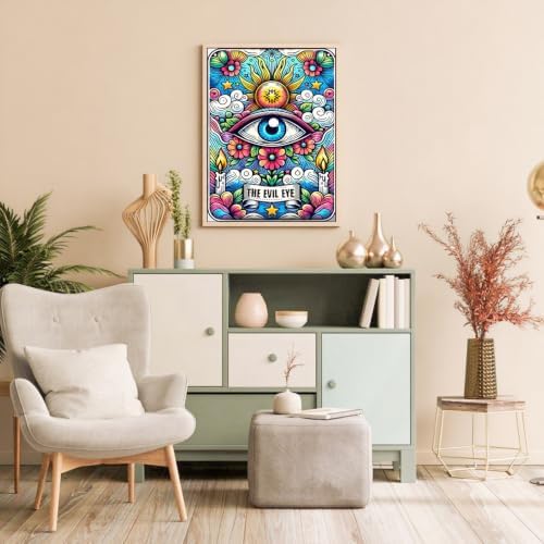 Paint by Numbers Kit for Adults Evil Eye Paint by Numbers for Adult