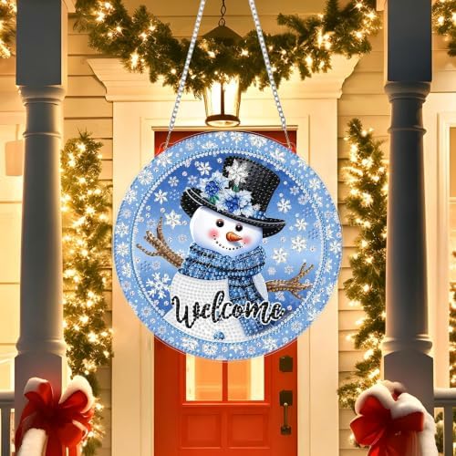 Christmas Hanging Diamond Art Kits for Adult DIY Diamond Painting Kit