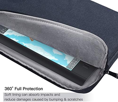 Waterproof Graphics Drawing Artists Tablet Sleeve Bag Compatible with Huion KAMVAS Pro 13 GT-133, XP-Pen Artist 12/13 Pro/14 Carrying Case(Navy Blue)