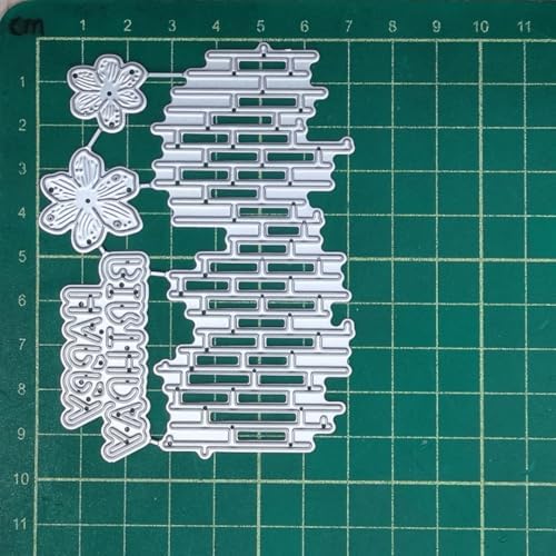 Scrapbooking Die-Cuts, Layer Frame Net Set Metal Cutting Dies for Card Making, Paper Craft Template, Background Embossing Stencils, DIY Album Décor (Net and Flower-9.6x8.5cm)