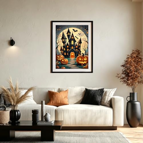 XTCIXAL Halloween Diamond Painting, Diamond Art Kits for Adults, 12x16 Inch