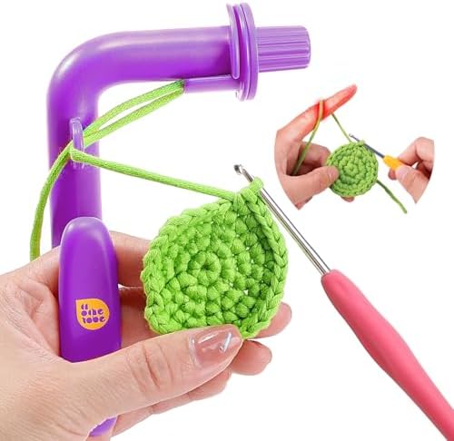 Crochetobe Crochet Tension Tool for Beginners, 3 in 1 Crochet Tension Ring