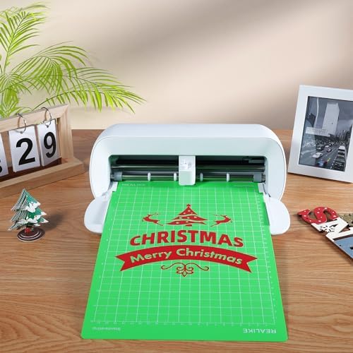 REALIKE 8.5”x12” Cutting Mat Compatible with Cricut Joy Xtra, Green standard Grip Cutting mats for Joy Xtra Accessories
