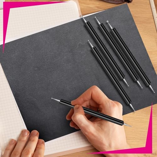Ashmacdo 20 Pcs Dotting Tools for Painting,Ball Embossing Tool Tracing Stylus for Transfer Paper Drawing Nail Art