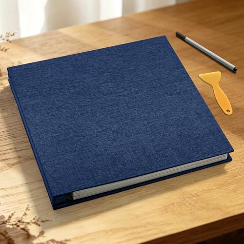 Large Photo Album Self Adhesive Scrapbook, 30 Sheets/ 60 Pages Photo Book for 4x6, 5x7, 8x10 Pictures, DIY Album for Birthday Gifts for Women Mom Wedding Baby Family Travel