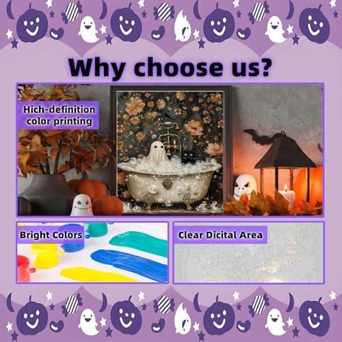 Arttoplus Halloween Paint by Numbers Kit for Adults Beginner 16x20 inch