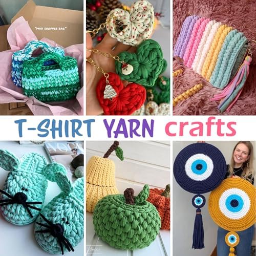 Tshirt Yarn for Crocheting,Black T Shirt Chunky Elastic Fabric Thick T-Shirt Crochet Yarn for Beginners Crocheting Hand Knitting Bag/Basket/Coasters/DIY Crafts/Home Decor 200G(Black