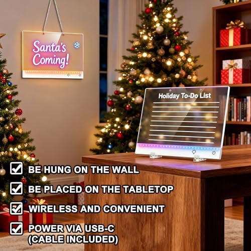 Led Drawing Board with 13 Light Effects, 17" Rechargeable Glow Doodle LED Note Board with Colors, Neon Light Up Drawing Tablet Gifts for Kids for Education Birthday Christmas Gift Ideas