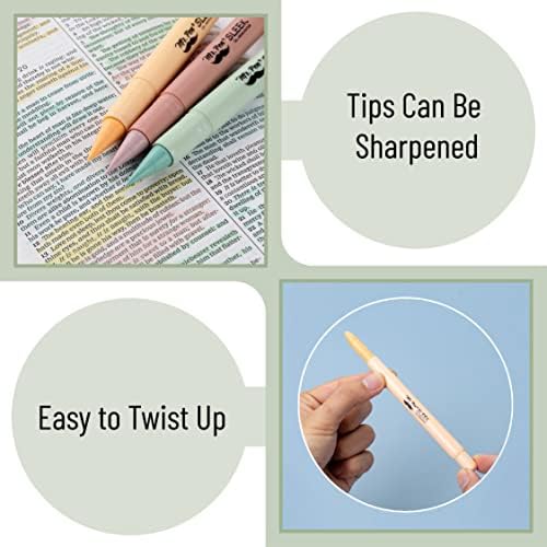Mr. Pen- No Bleed Gel Highlighters, Pastel Colors, 8 Pack