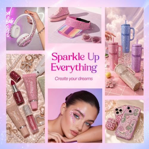 40000Pcs Bedazzling Kit with Rhinestones, 28 Colors 3mm Resin Jelly Flatback Gems, All-in-One Bedazzler Kit with 4Pcs B7000 Glue & Tools, DIY Diamond Art Craft Kit for Clothes Shoes Phone Cases Gifts
