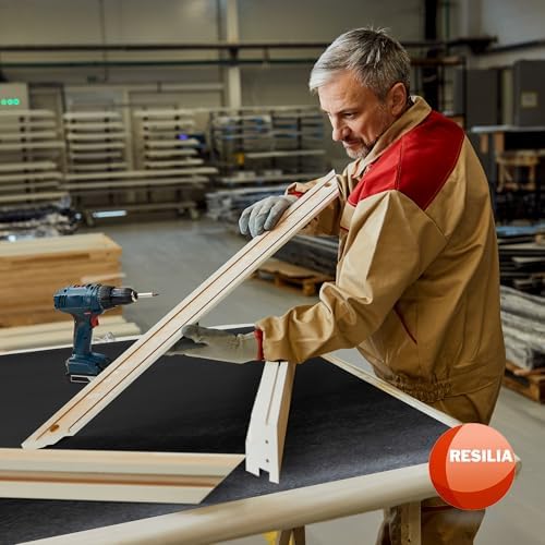 RESILIA Work Bench Mat - 23.5" X 47.5" X 0.06" Scratch-Resistant PVC Mats - Protect Your Workbench, Table, or Tool Station from Painting, Woodworking, Crafting, Building, & More, Black, Made in USA
