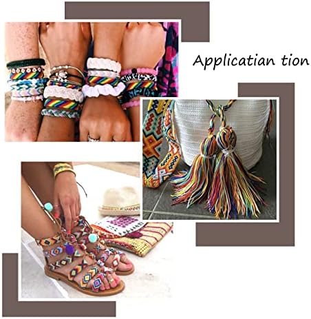 1640Yards 0.12mm Nylon Sewing Thread Polyester Leather Cord Silver Beading String Macrame Cord Rope for DIY Necklace Bracelet Handcraft Leather Sewing Bookbinding