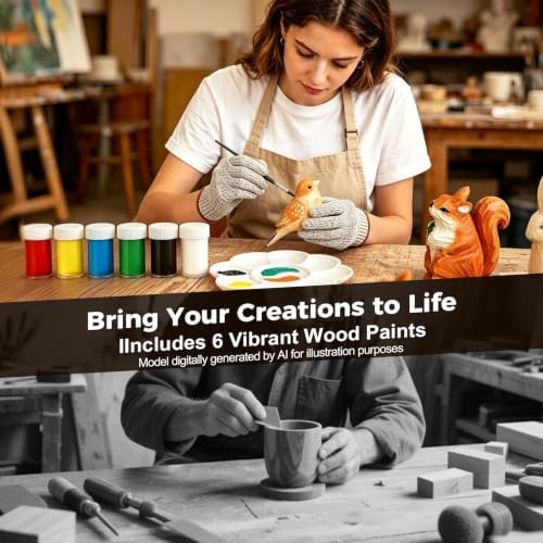 Wood Carving Kit for Beginners - Whittling Kit with Wood Blocks for Kids