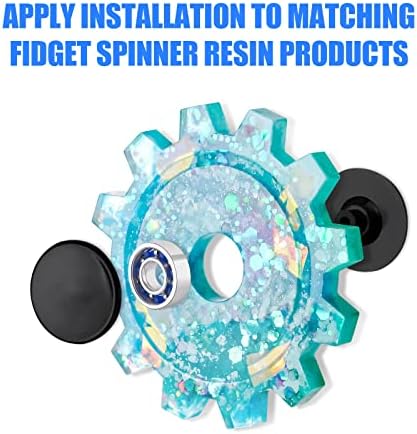 NiArt Fidget Spinner Toy DIY Bearing with Caps Set 22-Pack, MR137 0.5" Single-Sealed Chrome Steel Bearing Balls Replacement High Speed 13mmx7mmx4mm Epoxy Resin Casting Craft Skateboard Stress Reliever