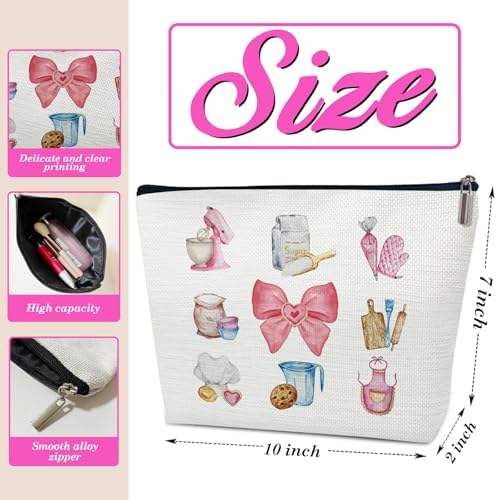Funny Baking Makeup Bag, Cooking Cosmetic Pouch for Purse