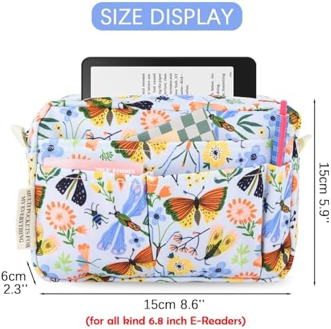 Multiple Pockets Portfolio Organizer with Zippered,Storage Pencil Pouch Bag