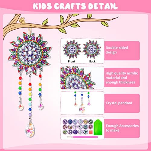 Crafts for Kids Ages 8-12, Birthday Gifts Presents Girls Diamond Art Kits