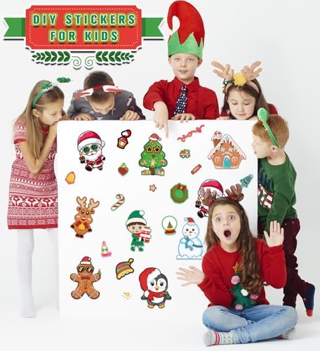 Stocking Stuffers for Kids,Christmas Stickers,DIY Christmas Crafts for Kids