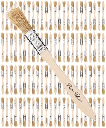 Bates- Chip Paint Brushes for Painting, 1/2 Inch, 96 Pack, Wood Handle, Natural Bristle Paint Brush
