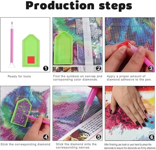 3-Pack Halloween Diamond Art Kits for Adults, Diamond Painting 12x16 Inch