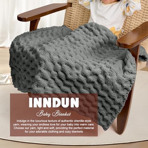 Dark Grey Chunky Chenille Yarn, #6 Super Bulky, 10.5 oz/216 Yards