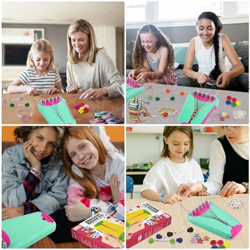 Maynacs Friendship Bracelet Making Kit for Girls 8-12, 28 Pre-Cut Threads