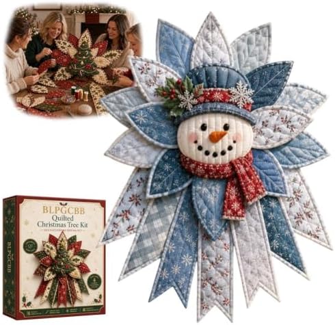 Quilted Christmas Tree Kit DIY Patchwork Sewing Set 3D Fabric Holiday Decor