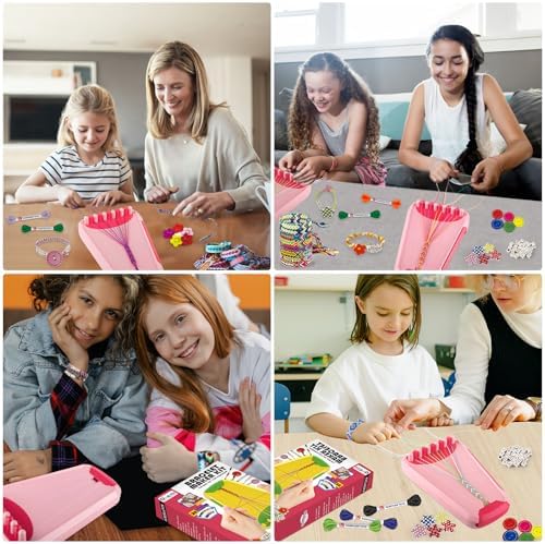 Maynacs Friendship Bracelet Making Kit for Girls 8-12, 28 Pre-Cut Threads