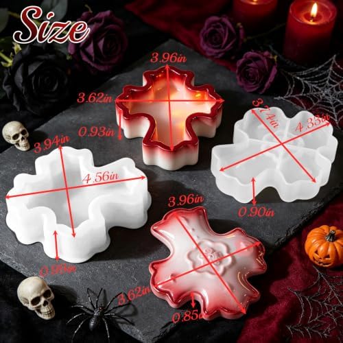 Resin Cross Mold, Halloween Cross Box Mold with Lid